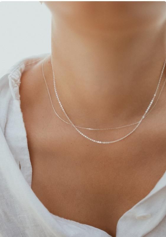 BFGF® Pure Silver Minimal Chain Necklace for Women | Everyday Elegant Jewellery