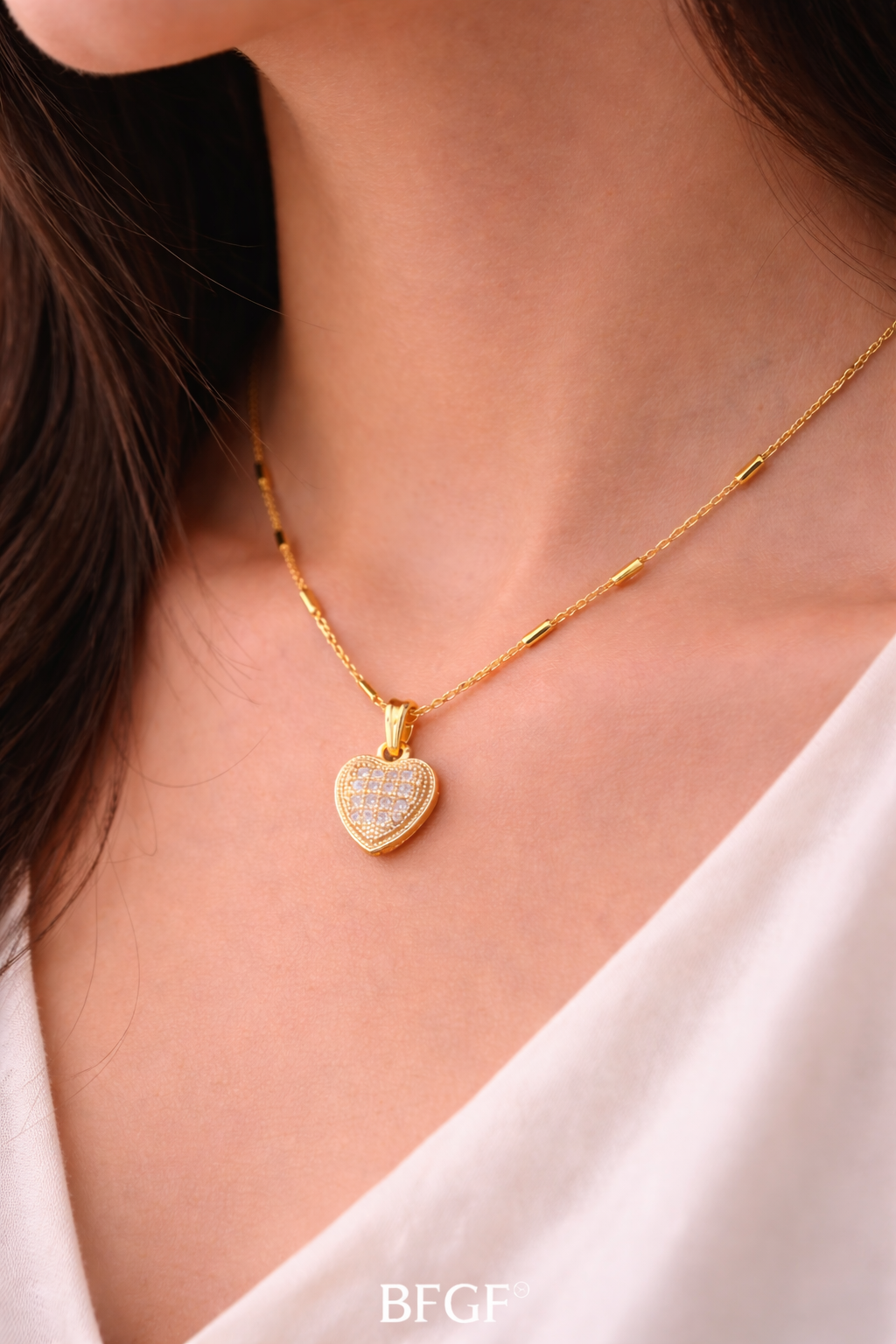 💛 BFGF® Premium Gold Plated Heart Pendant Necklace for Women