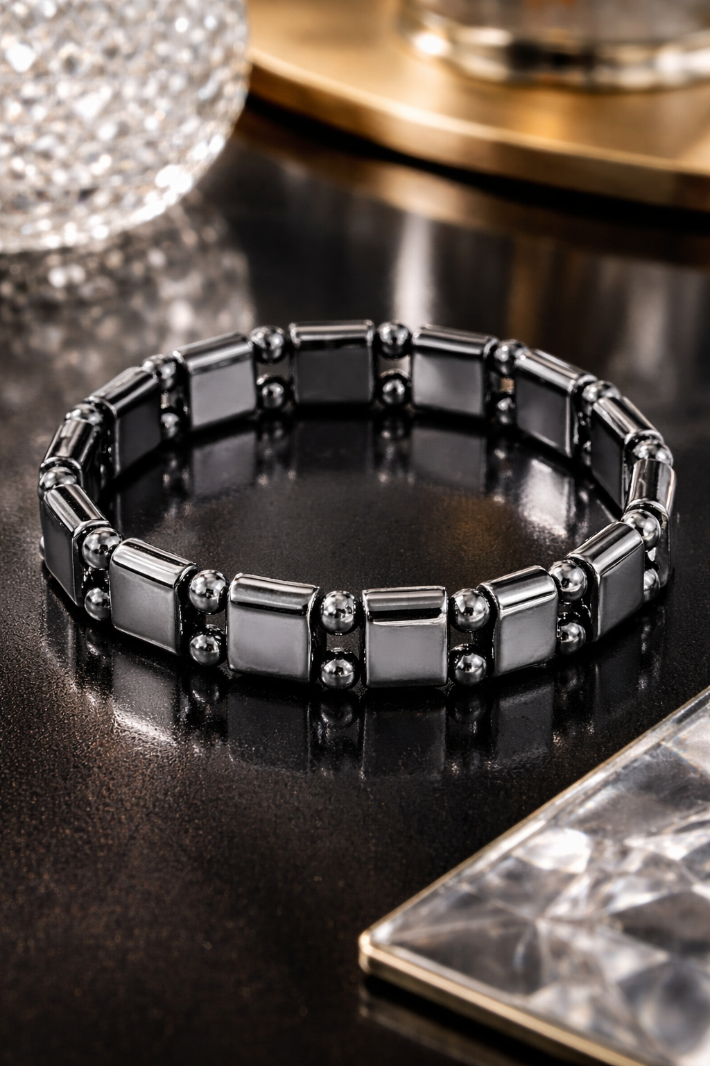 BFGF® Luxury Hematite Magnetic Bracelet for Men | Premium Power & Style Bracelet