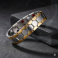 BFGF® Luxe Hexa Magnetic Bracelet – Premium Gold & Silver Power Style