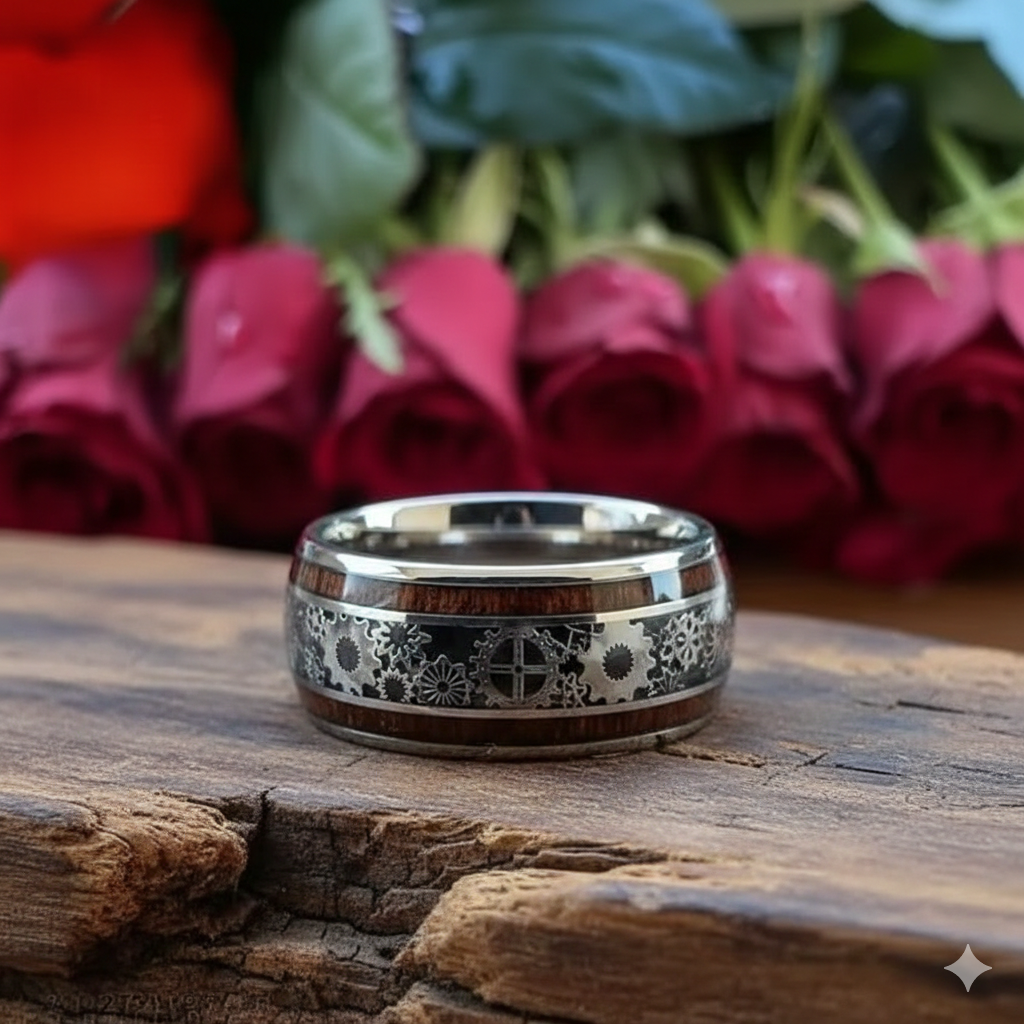 BFGF® Mechanical Gear Design Ring for Men | Premium Stainless Steel Spinner Ring