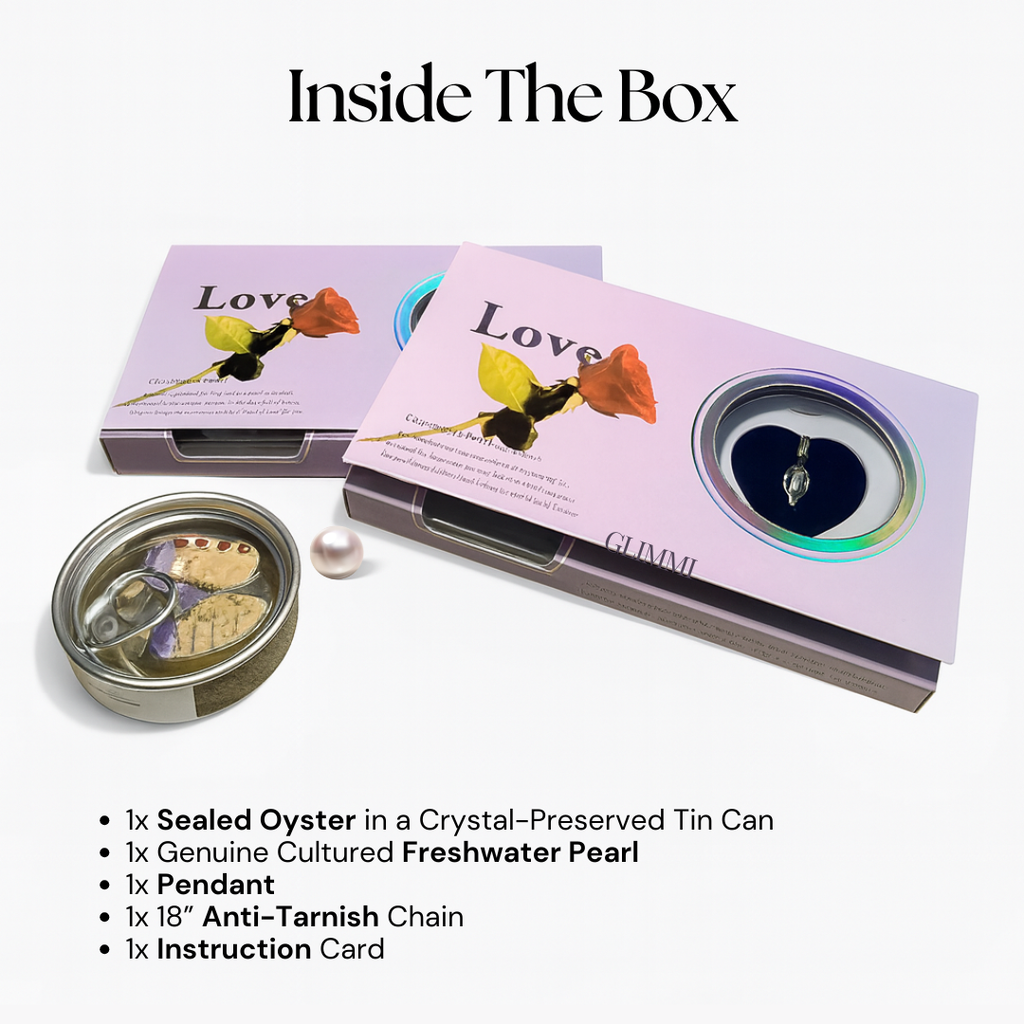 BFGF® Charmed Oyster Pearl Necklace Gift Set – Real Pearl Discovery Pendant | Luxury Surprise Jewelry