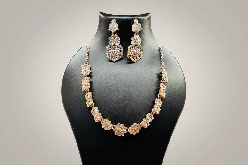 BFGF® Royal Austrian Diamond Gold Plated Necklace Set for Women – Elegant Bridal & Party Wear Jewellery